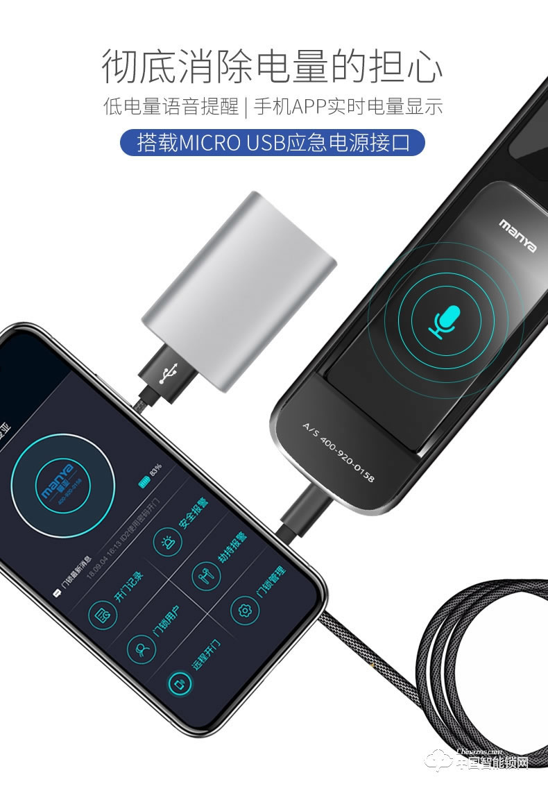 曼亞智能鎖 智能指紋鎖密碼鎖防盜門家用全自動指紋鎖P8