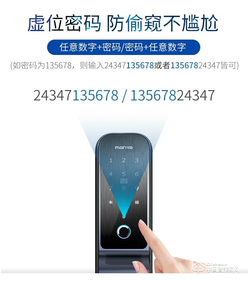 曼亞智能鎖 家用防盜門手機APP智能鎖P10