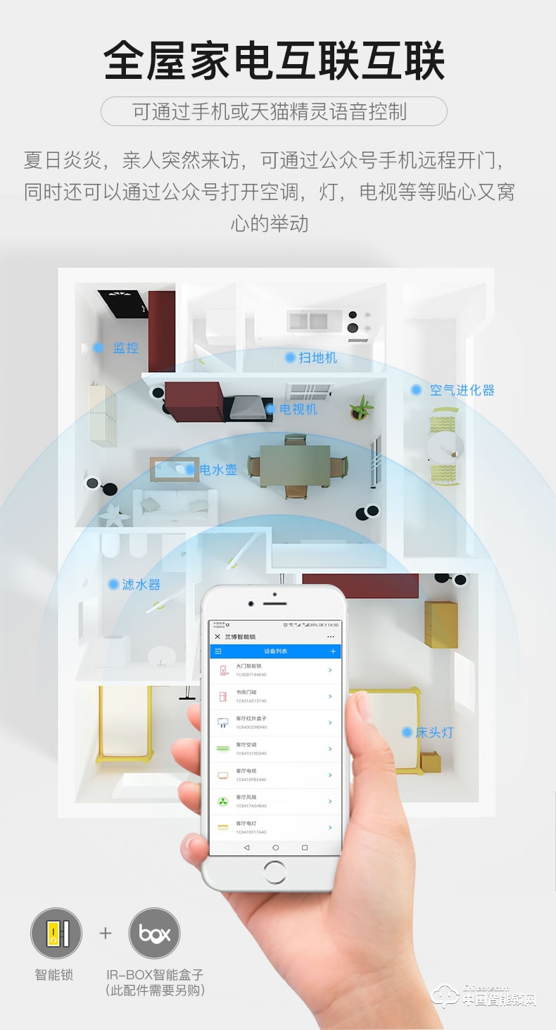 順輝智能鎖 家用防盜門智能密碼門鎖