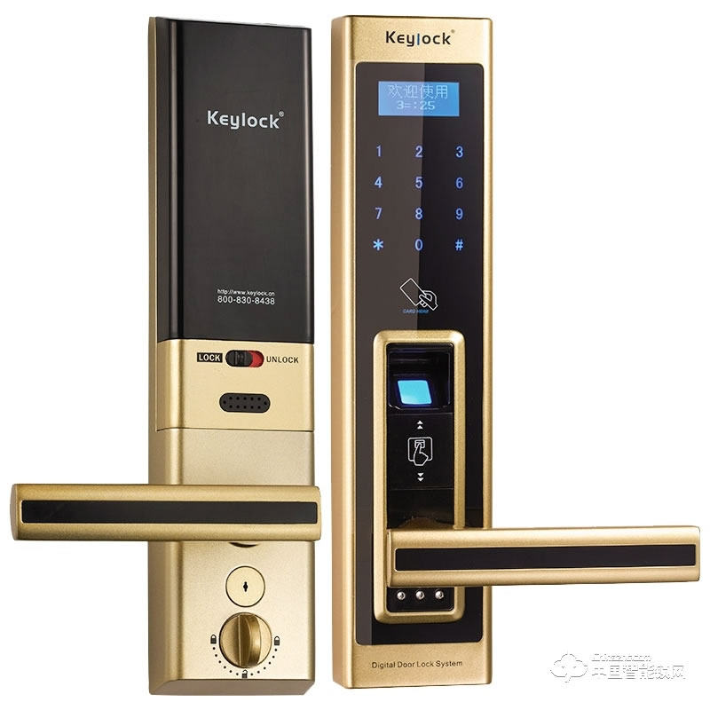 第吉爾指紋鎖 #6600-309家用防盜電子密碼鎖