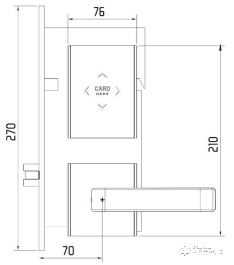 摩力指紋鎖 C99-A分體感應(yīng)鎖商務(wù)酒店智能鎖