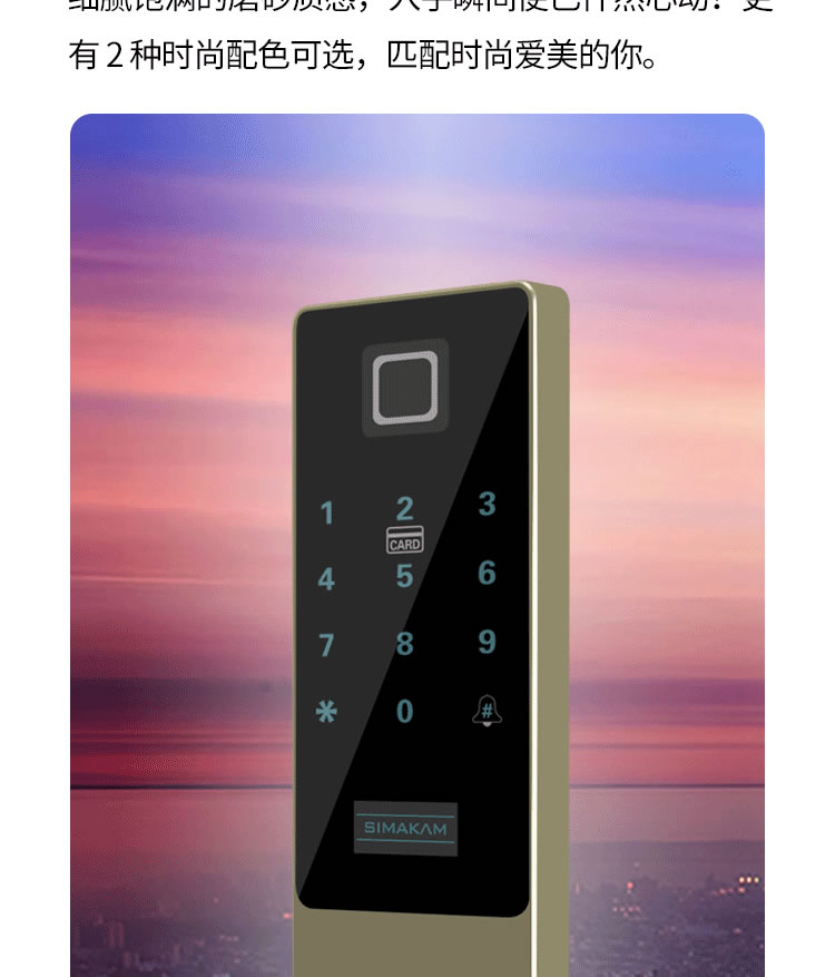 芝麻開(kāi)門(mén)智能鎖 藍(lán)牙智能指紋鎖 家用指紋鎖智能防盜門(mén)鎖A2