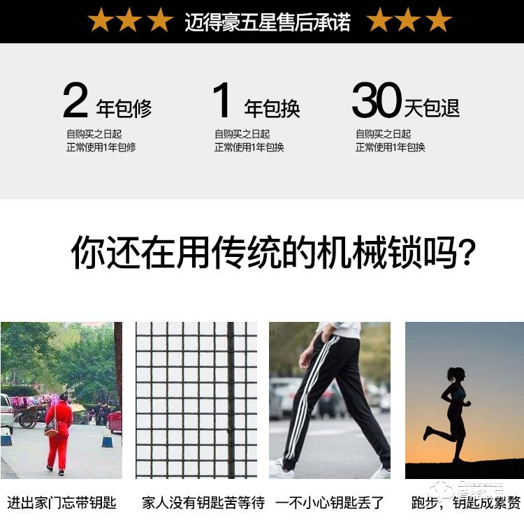 邁得豪智能鎖 MDH-M6 指紋鎖 防盜門(mén)指紋密碼鎖