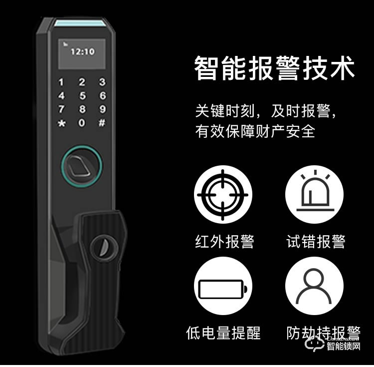 邁得豪智能鎖 MDH-M6 指紋鎖 防盜門(mén)指紋密碼鎖