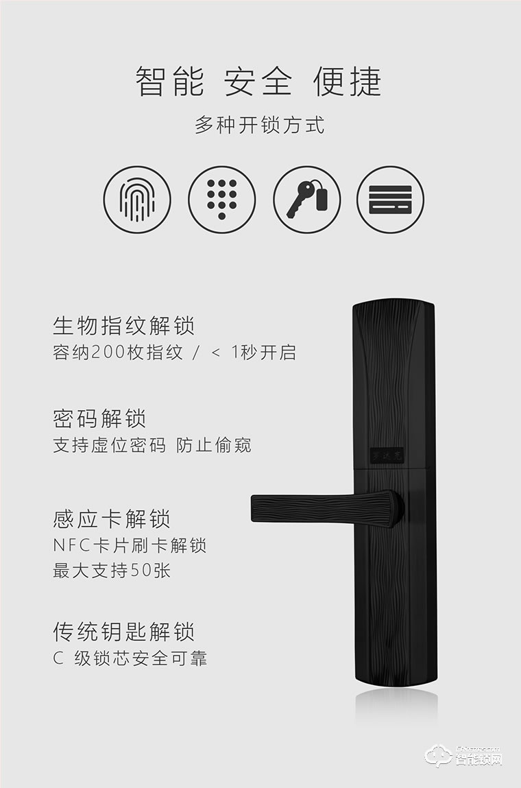 羅達克智能鎖 Z-08指紋密碼鎖