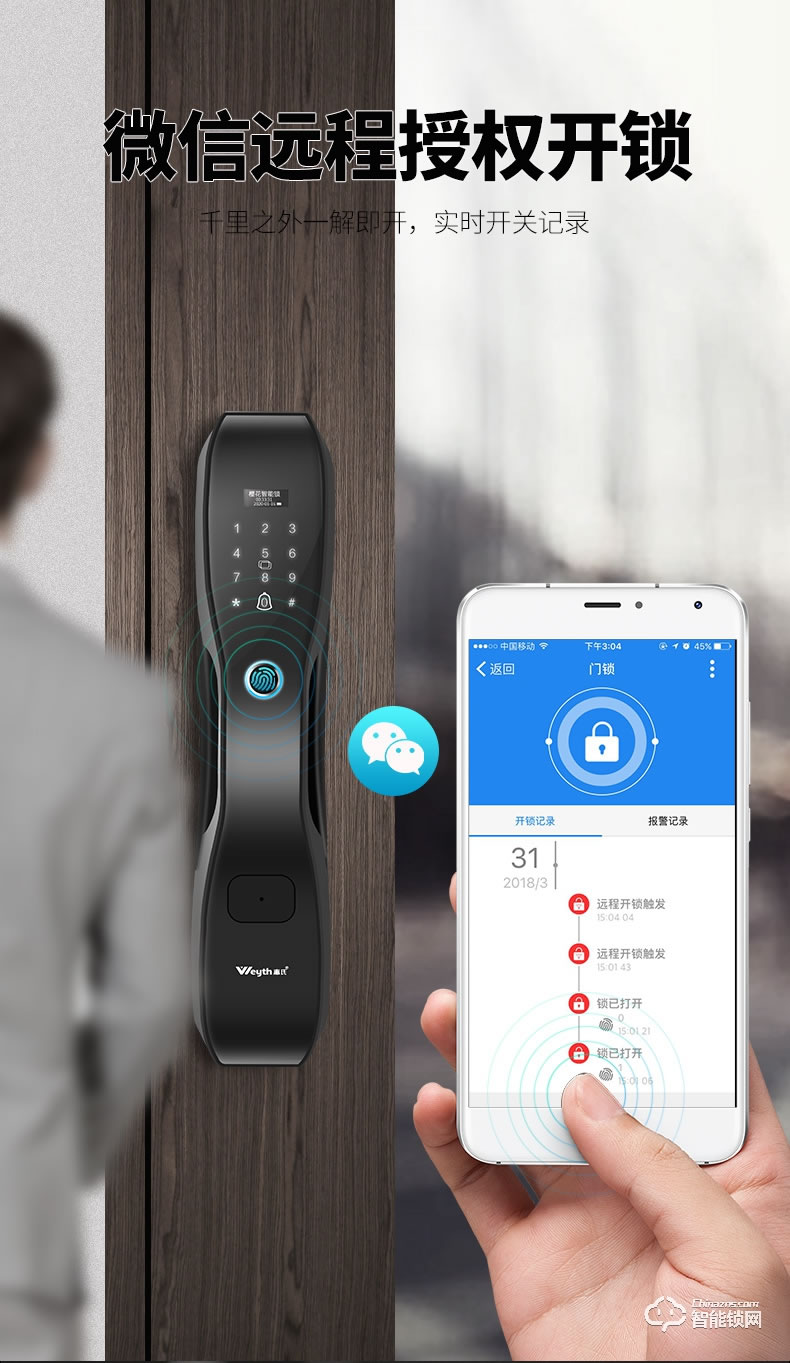 惠氏智能鎖 C5開門遠(yuǎn)程磁卡智能鎖電子密碼鎖