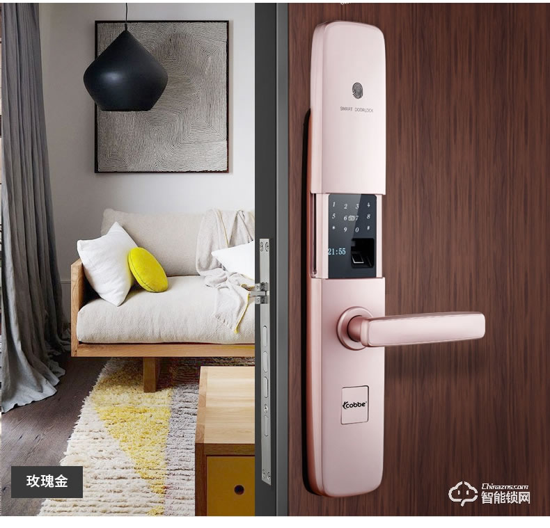 卡貝智能鎖 家用防盜門密碼鎖大門智能鎖