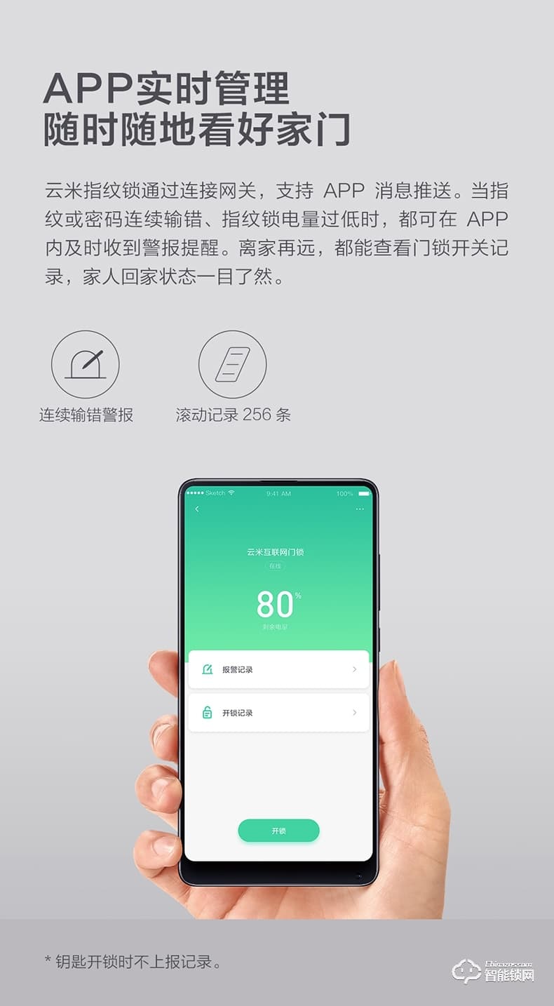 云米指紋鎖 防盜門鎖智能鎖