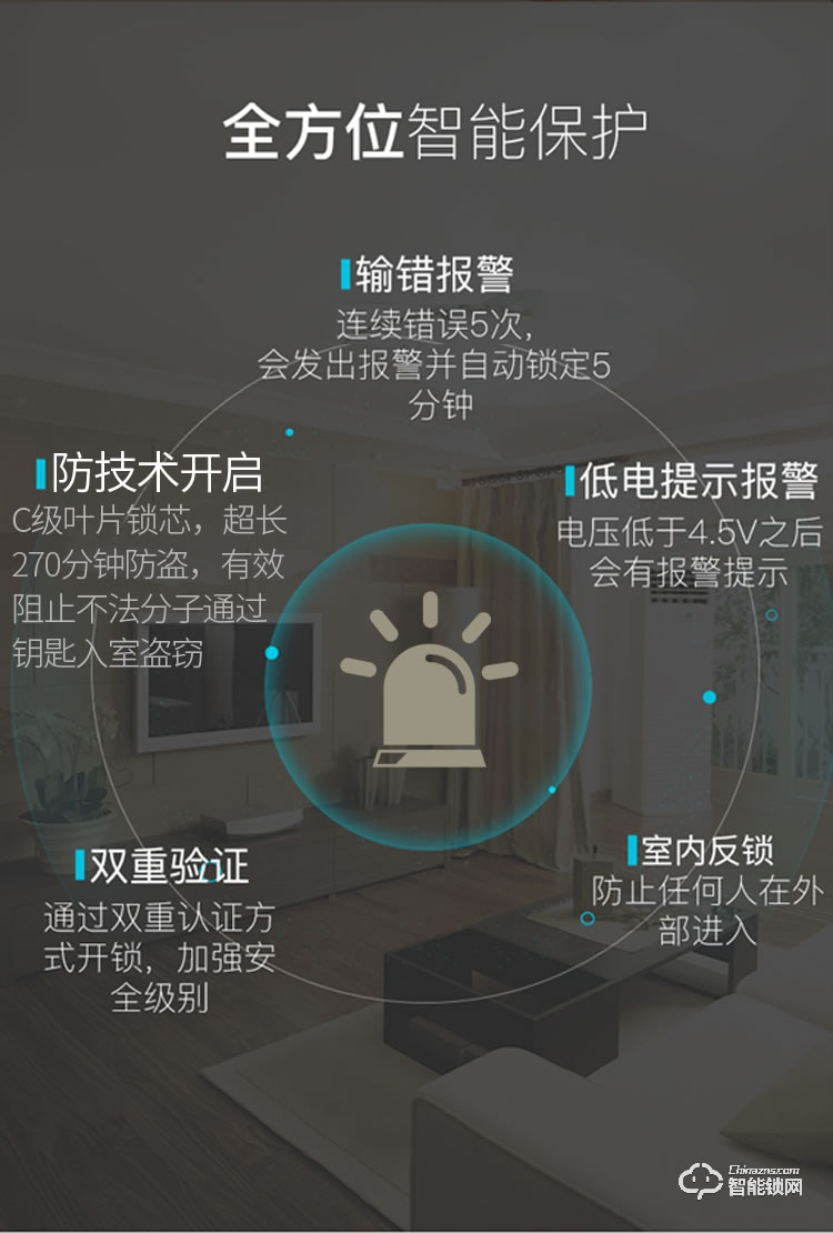 歐加斯智能鎖 天貓精靈APP智能鎖