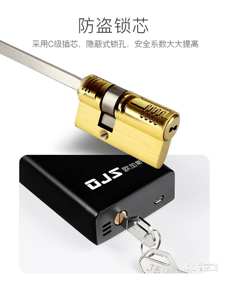歐加斯智能鎖 防盜門智能密碼鎖