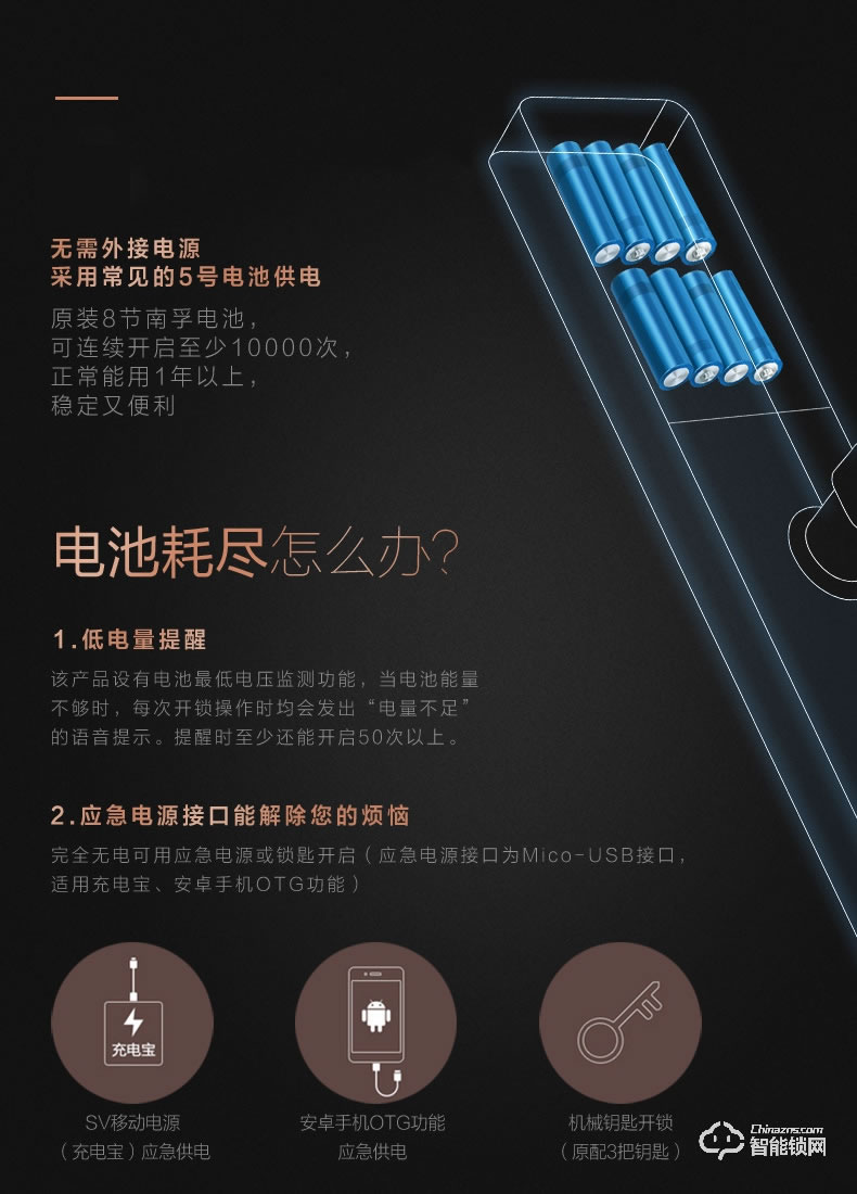 美的指紋鎖 家用防盜門(mén)感應(yīng)鎖密碼鎖