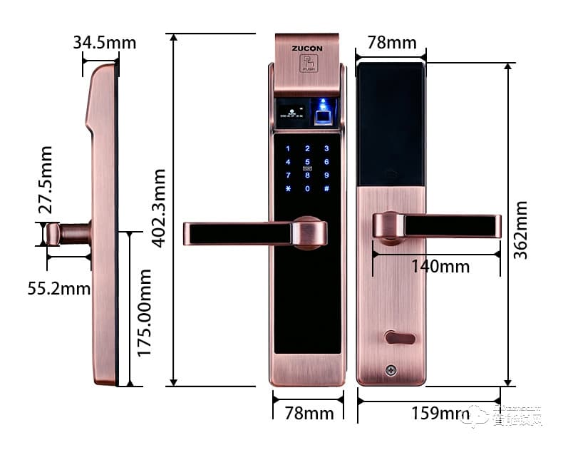 祖程智能鎖 感應鎖手機App遠程遙控鎖