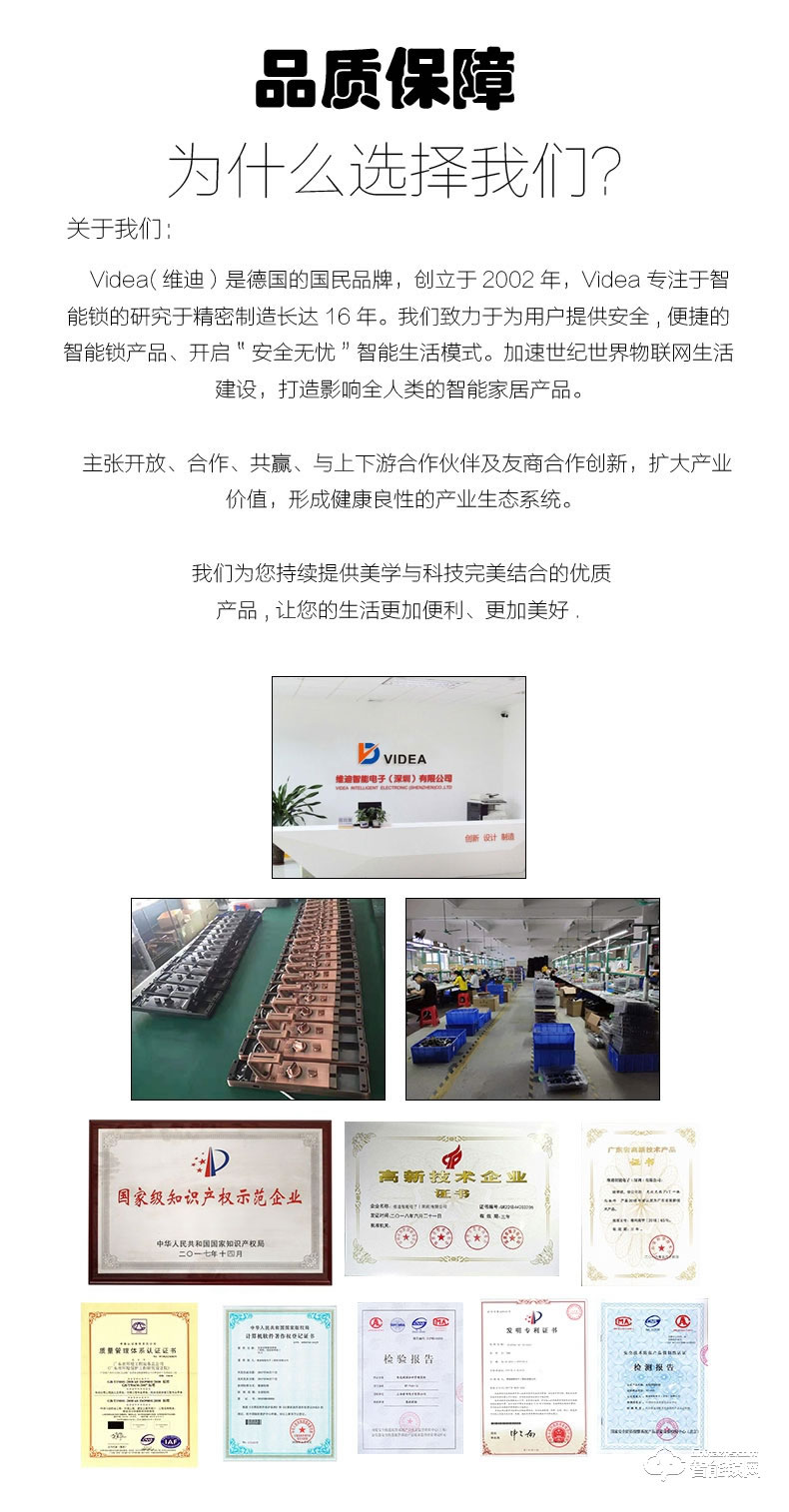 維迪智能鎖 全自動(dòng)高端家用指紋鎖