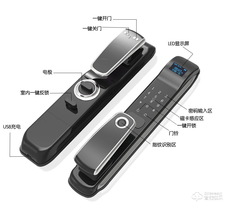 維迪智能鎖 全自動(dòng)高端家用指紋鎖