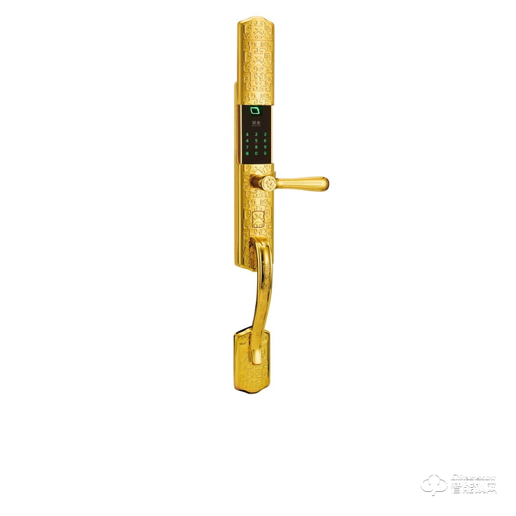 巨力指紋鎖 8891-尊龍純銅亮金 智能密碼鎖