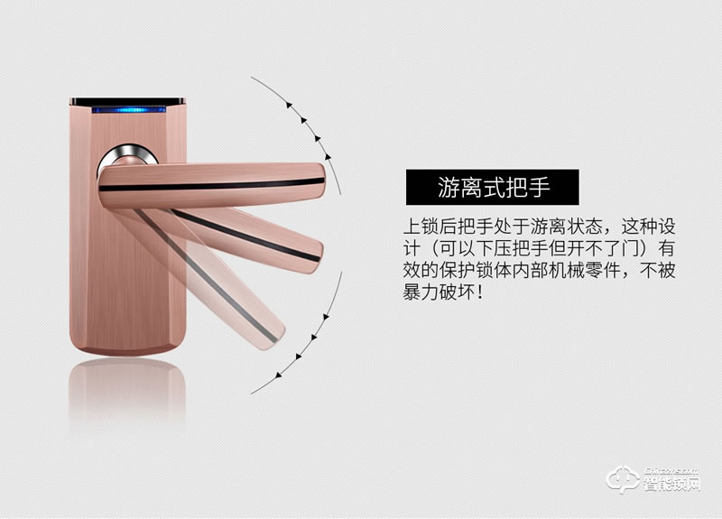 酷豐指紋鎖 家用防盜門密碼鎖智能電子鎖