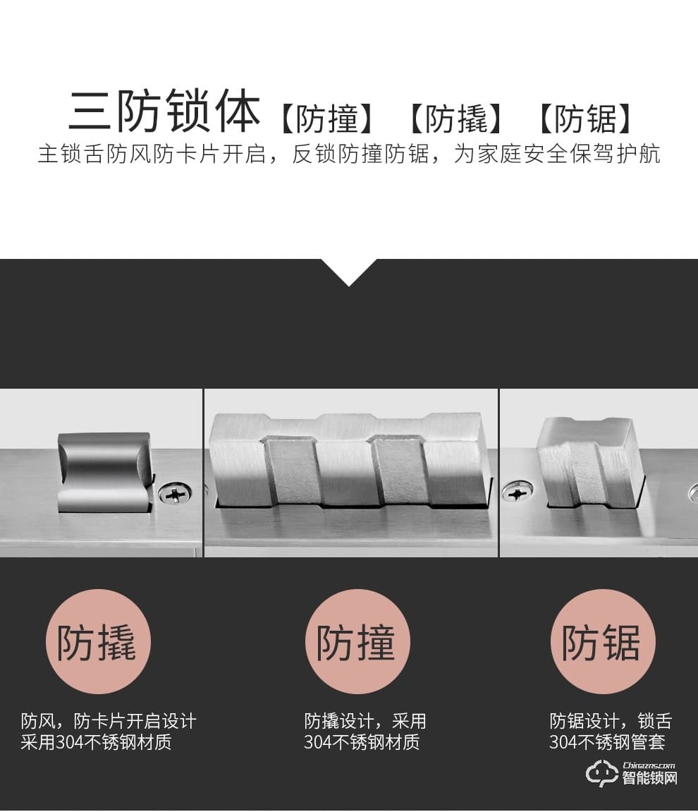 酷豐指紋鎖 家用防盜門密碼鎖智能電子鎖