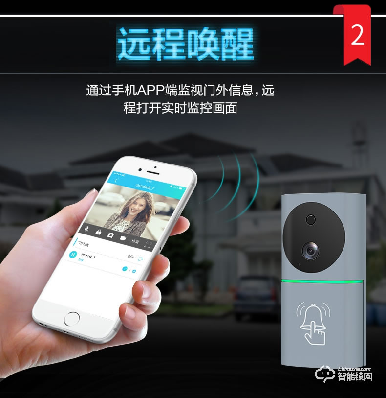 酷豐指紋鎖 無線wifi可視對(duì)講門鎖