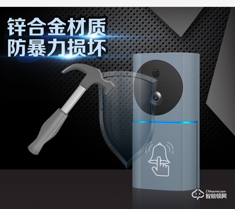 酷豐指紋鎖 無線wifi可視對(duì)講門鎖