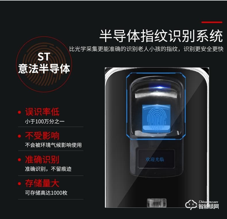 酷豐指紋鎖 門禁智能感應無線遙控一體鎖