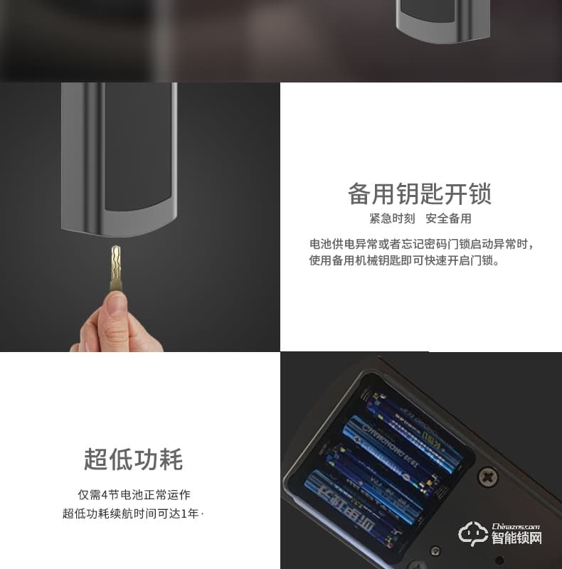 國民安全智能鎖 V5虛位密碼鎖家用指紋鎖