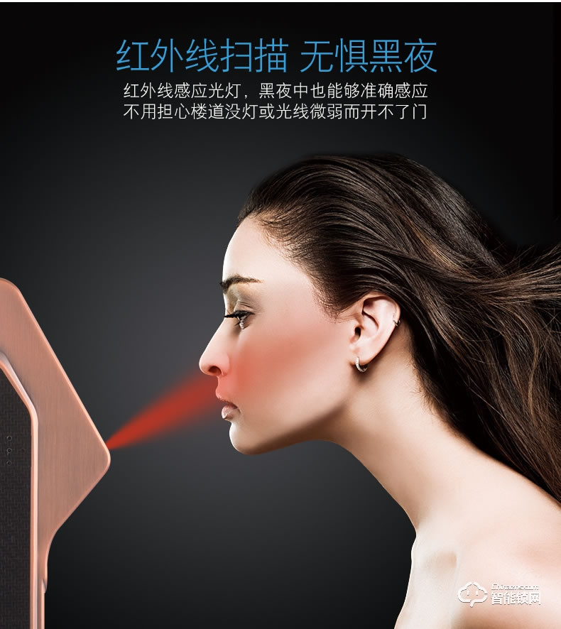 騰飛指紋鎖 人臉識別鎖防盜門密碼智能門鎖