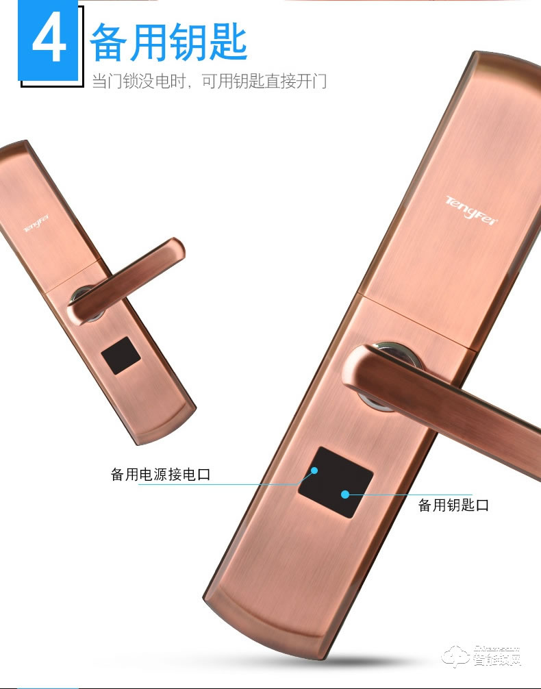 騰飛指紋鎖 智能人臉識(shí)別家用防盜門密碼鎖