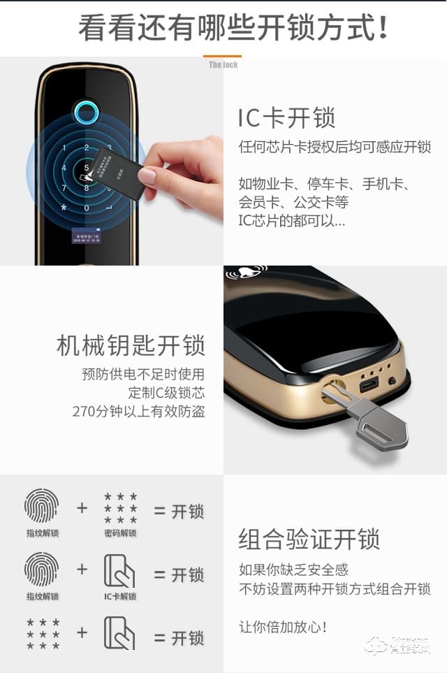 深麗安智能鎖 A2家用防盜門木不銹鋼門鎖