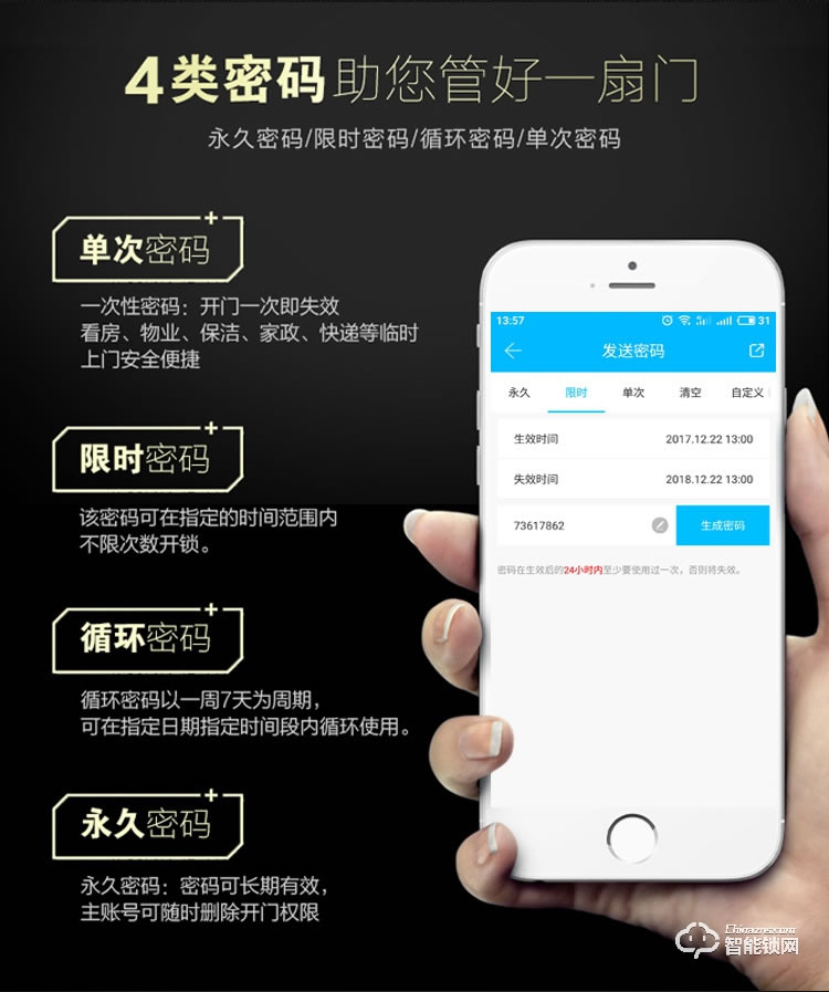 巨固智能鎖 出租房酒店賓館智能鎖