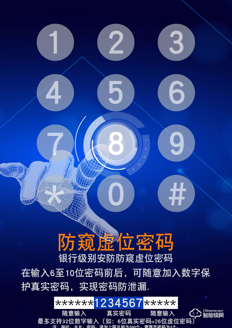 世連泰好純銅智能鎖 SL6828家用大門防盜鎖