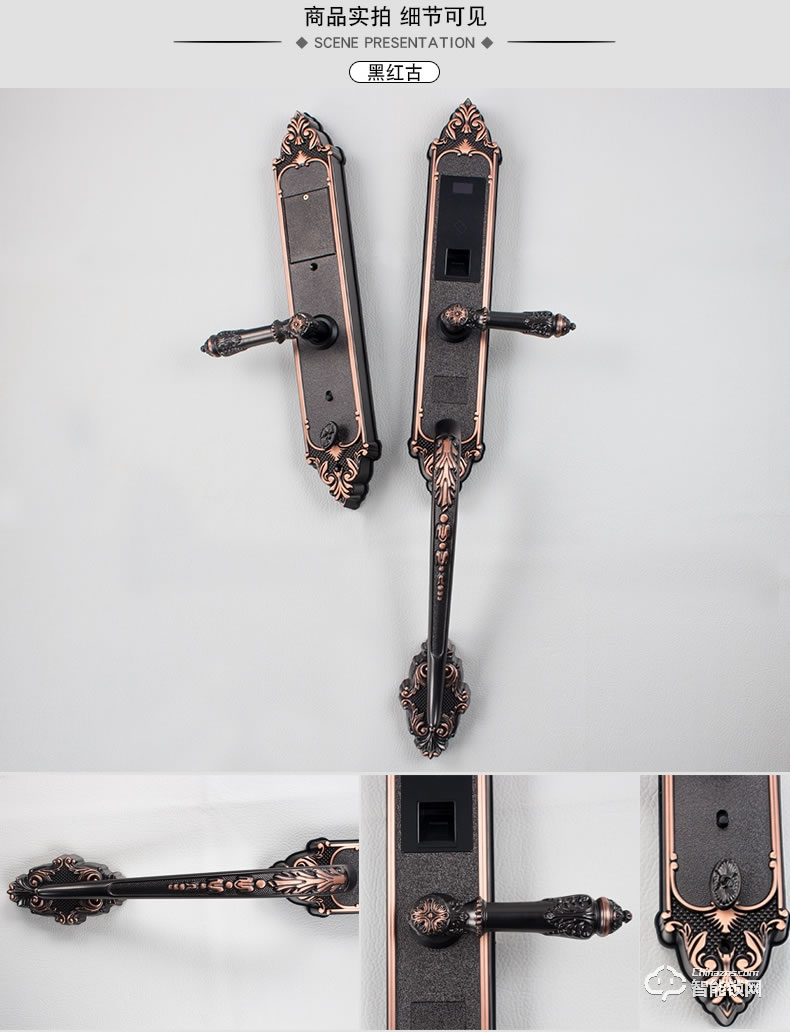 世連泰好純銅智能鎖 SL6828-1密碼鎖木門電子鎖