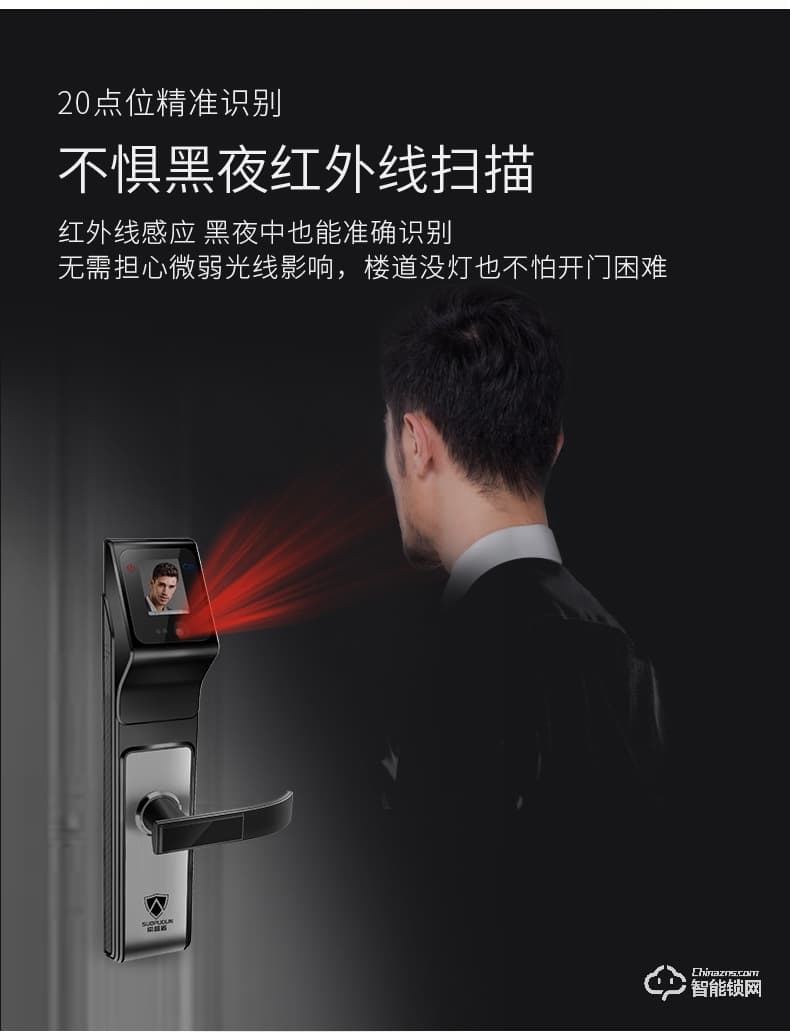 索普盾指紋鎖 S11人臉識別鎖全自動智能鎖