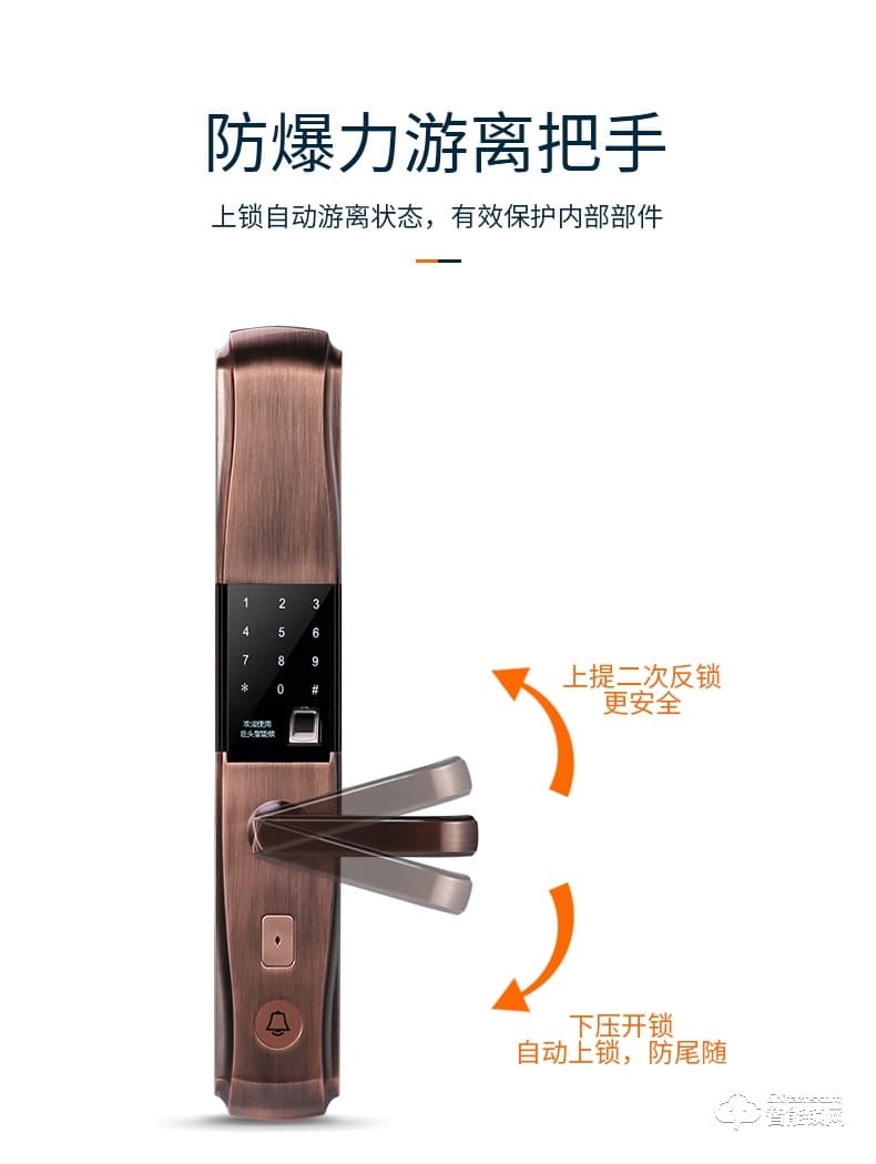 巨頭智能鎖 電子鎖感應遙控智能大門鎖