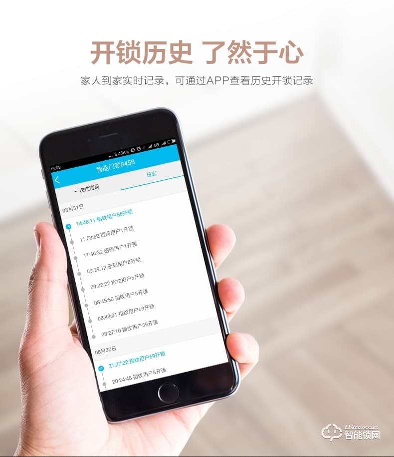 威仕盾智能鎖 家用半自動滑蓋智能鎖大門鎖密碼鎖