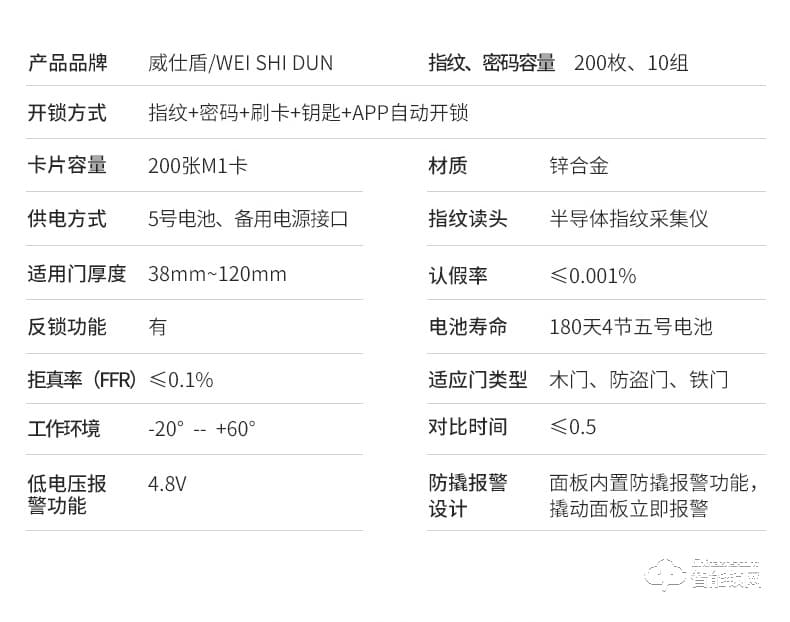 威仕盾智能鎖 家用半自動滑蓋智能鎖大門鎖密碼鎖