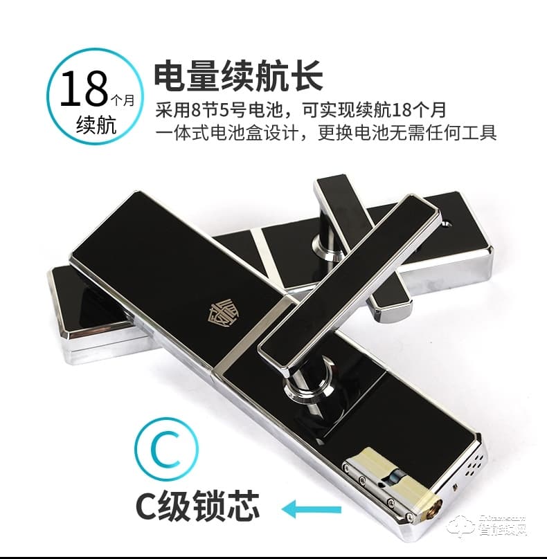 威仕盾智能鎖 時尚滑蓋家用防盜門鎖智能鎖