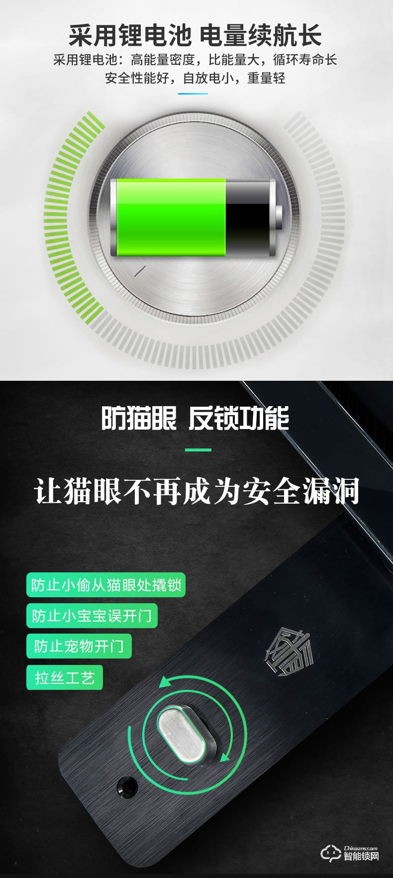 威仕盾智能鎖 家用大門智能鎖防盜門鎖