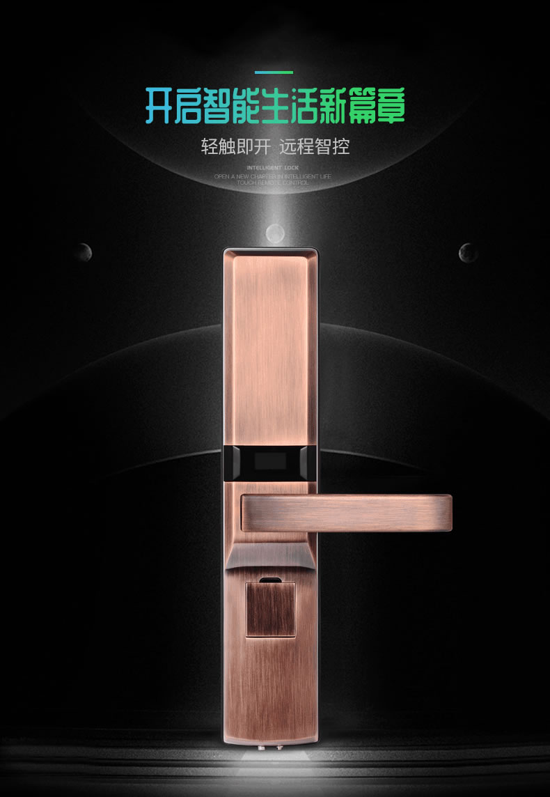 創(chuàng)佳智能鎖 刷卡密碼門鎖入戶房門指紋智能鎖