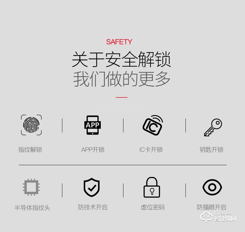 佳合智能鎖 P9一握開智能鎖指紋鎖