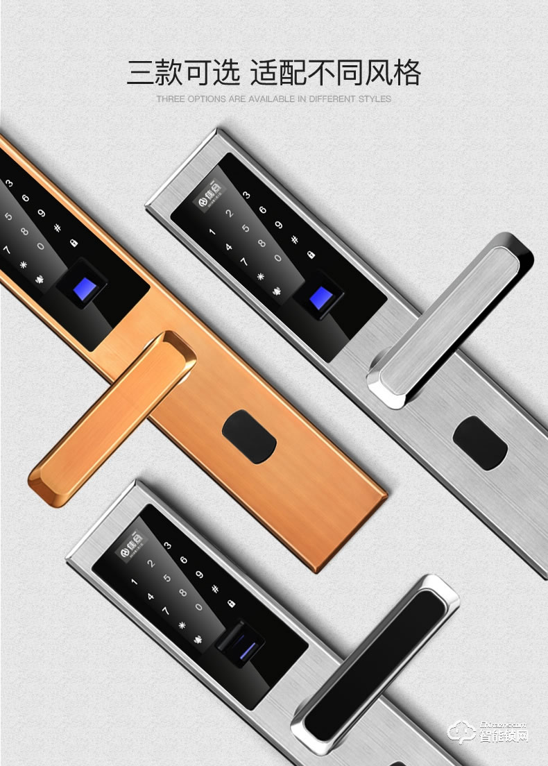 佳合智能鎖 P5指紋鎖家用辦公室房門大門電子防盜門鎖