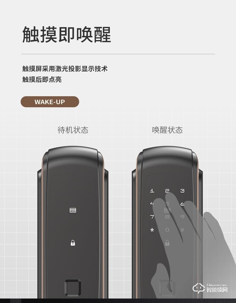 德奧西智能鎖 D802全自動家用防盜門智能電子鎖