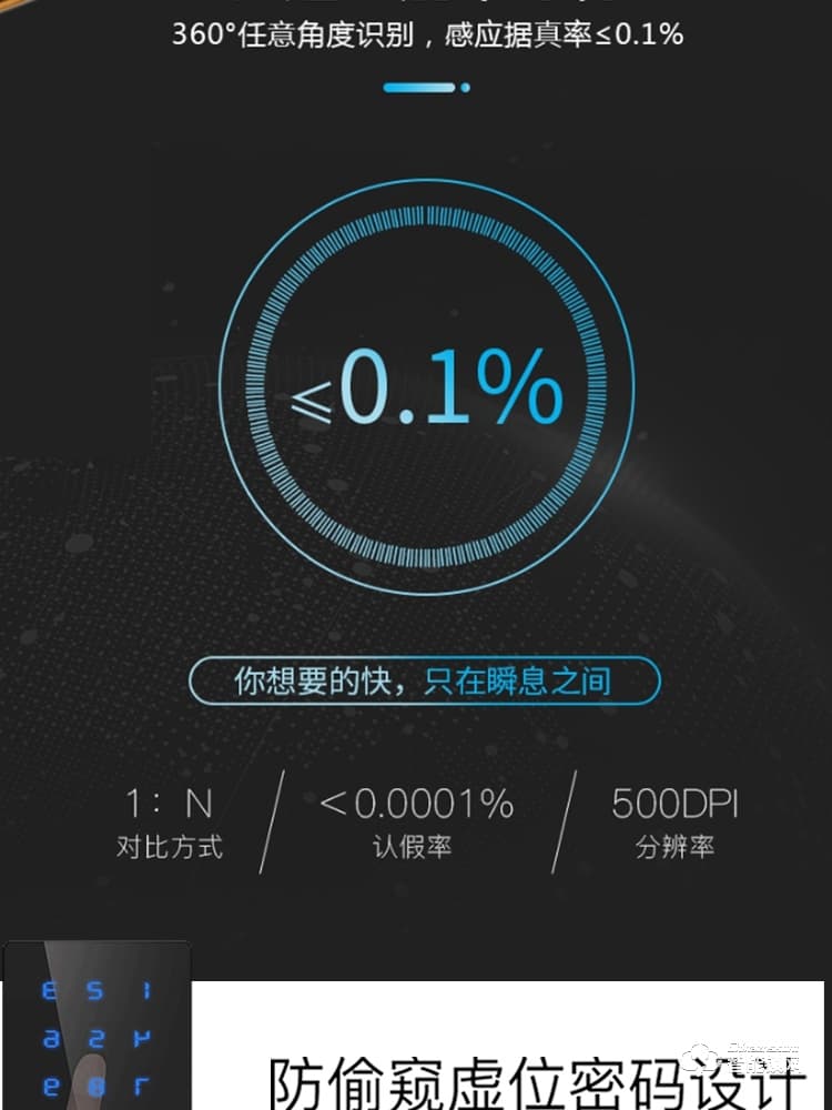 榮鑰指紋鎖 S2豪華別墅純銅指紋智能鎖