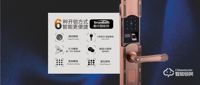 觸點智能鎖 F35別墅式滑蓋智能門鎖