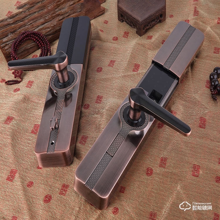 佑家智能鎖 時尚滑蓋指紋鎖