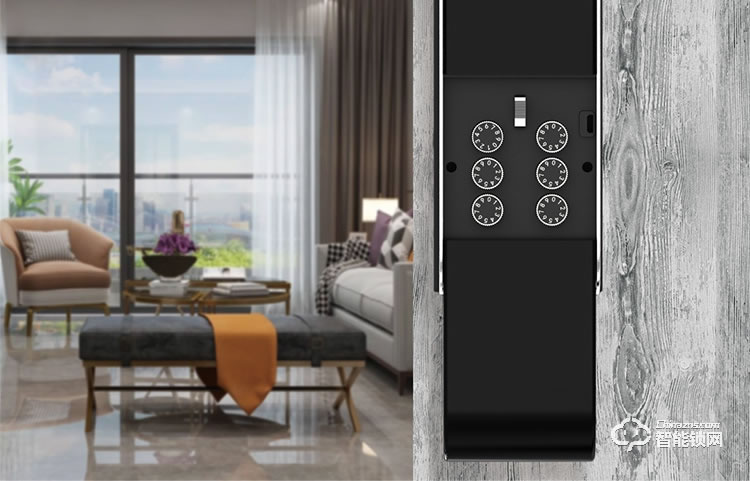 鎖小八指紋鎖 F8無鎖芯無鑰匙指紋鎖