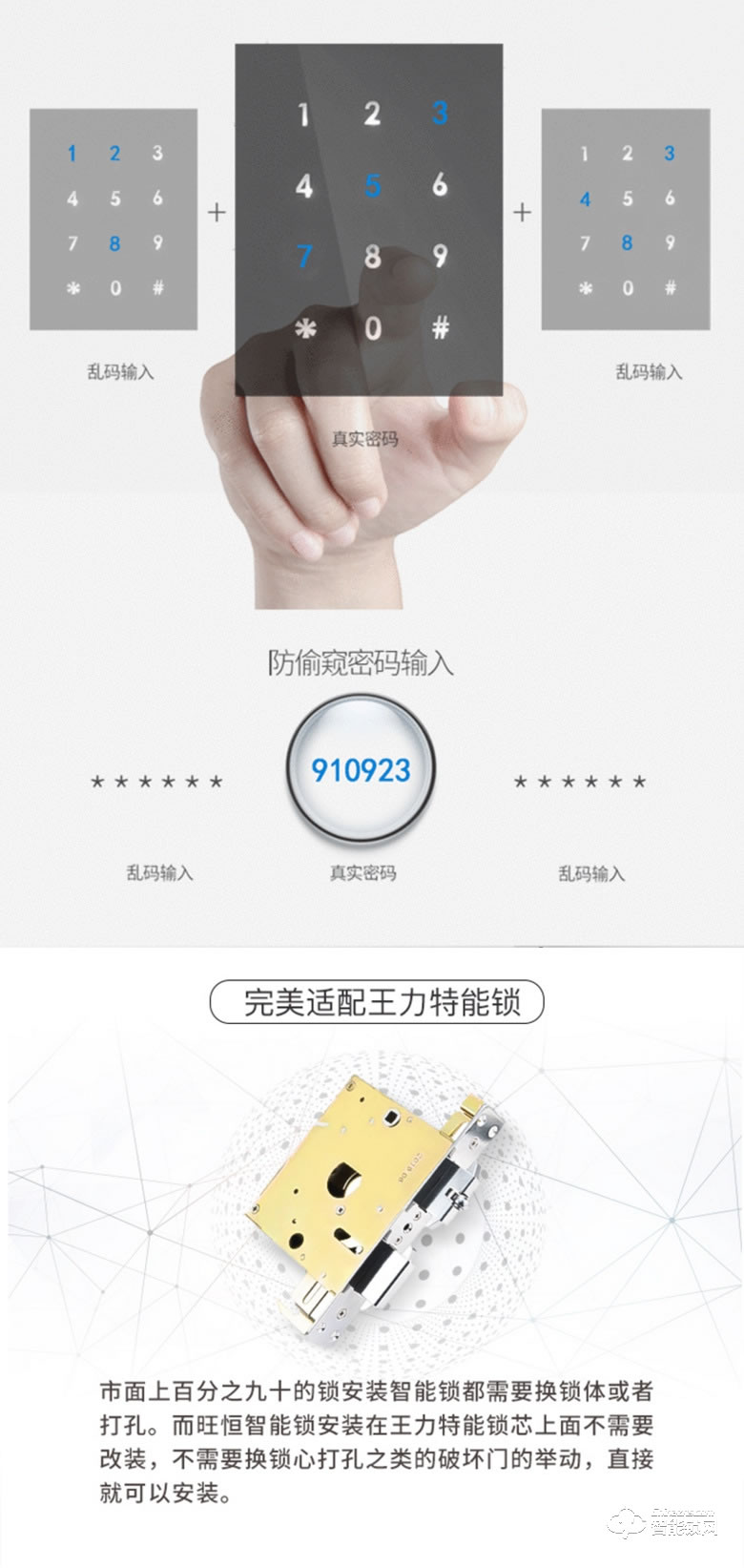 家盾智能鎖 家用通配密碼鎖 