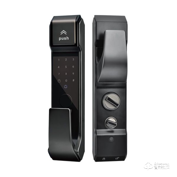 衛(wèi)安指紋鎖 8812典雅黑應急開鎖 雙核系統(tǒng)智能鎖