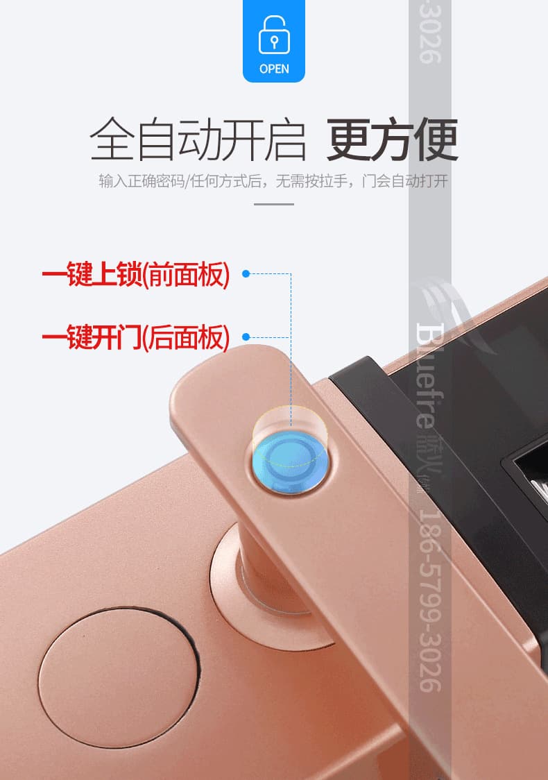 鼎盾智能鎖 DD-8103家用防盜門智能密碼鎖