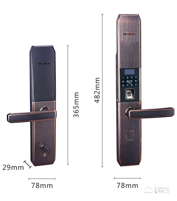 米谷智能鎖 M16一體式結(jié)構(gòu)設(shè)計(jì)