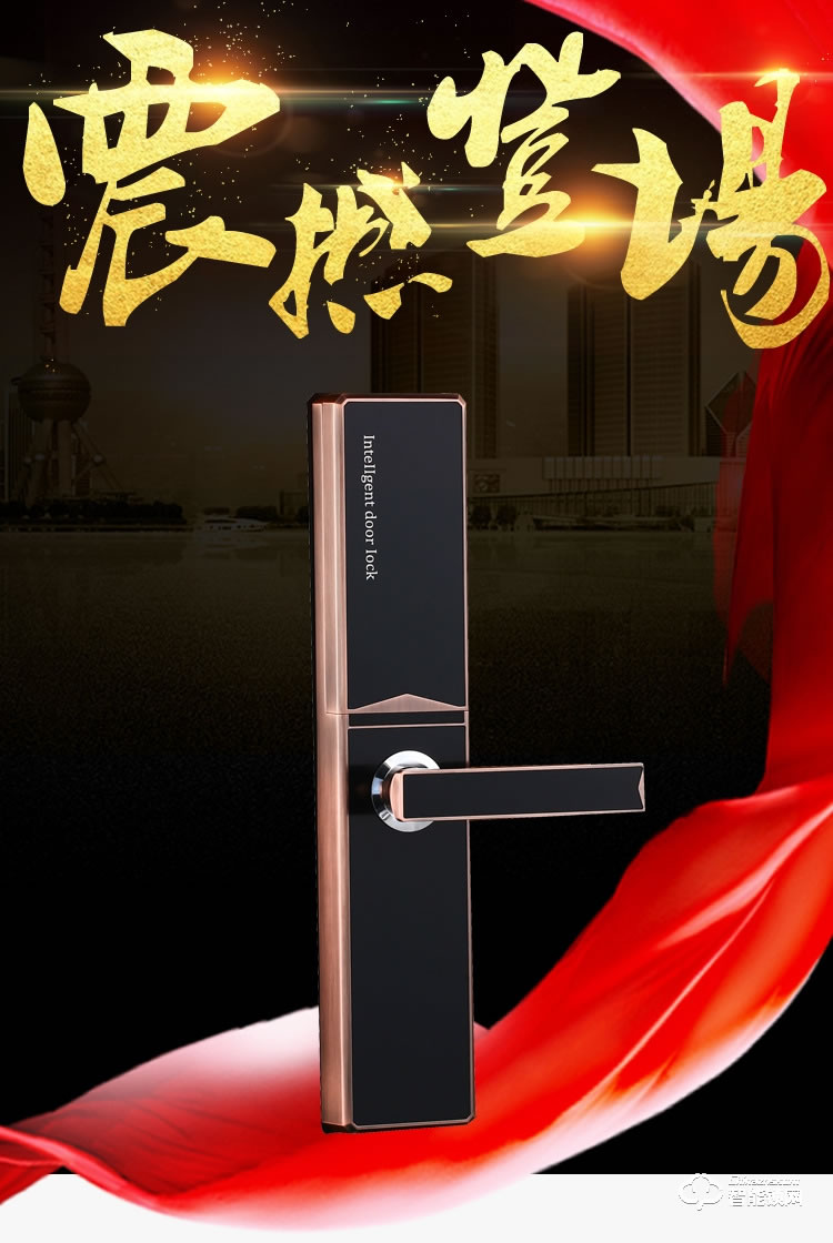皇嘉博世智能鎖 滑蓋智能指紋鎖